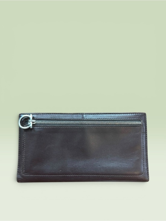 Salvatore Ferragamo Handbags - Ferragamo Brown Leather Unisex Wallet Organizer